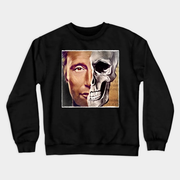 Hannibal Vita Nuova Skull Mask Crewneck Sweatshirt by OrionLodubyal